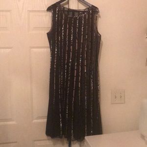 Shear animal print dress